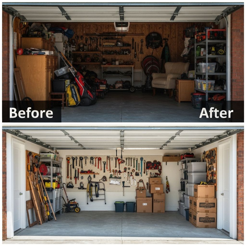 Before & After Garage Cleanout
